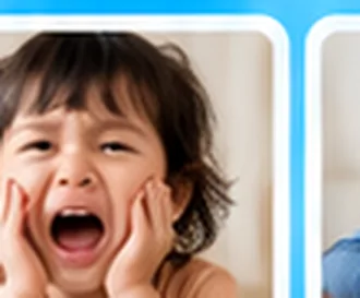Ilustrasi visual anak tantrum