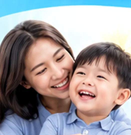 Ilustrasi visual ibu anak bking