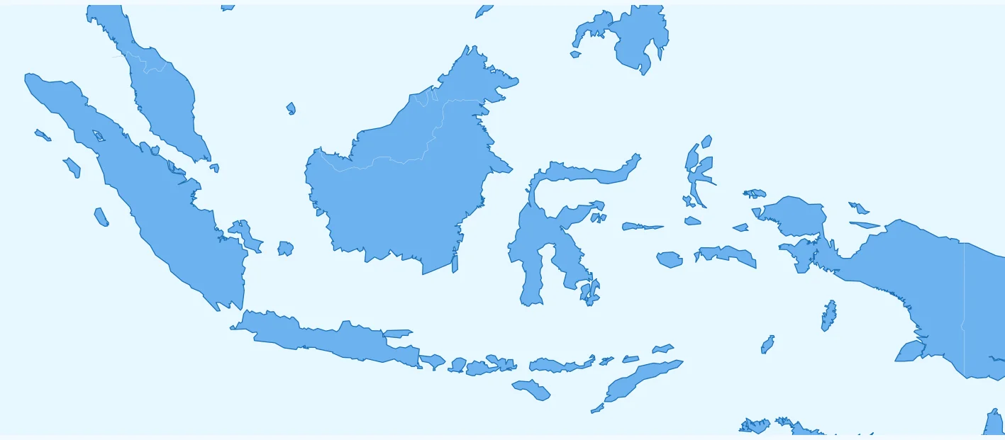 Ilustrasi visual peta indonesia bking